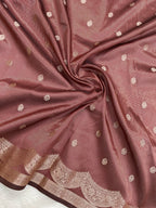 Maroon Soft Silk Banarasi Saree