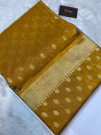 Mehendi Function Special Pure Resham Finish Fabric Banarasi Saree
