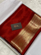 100% pure tissue silk Banarasi saree