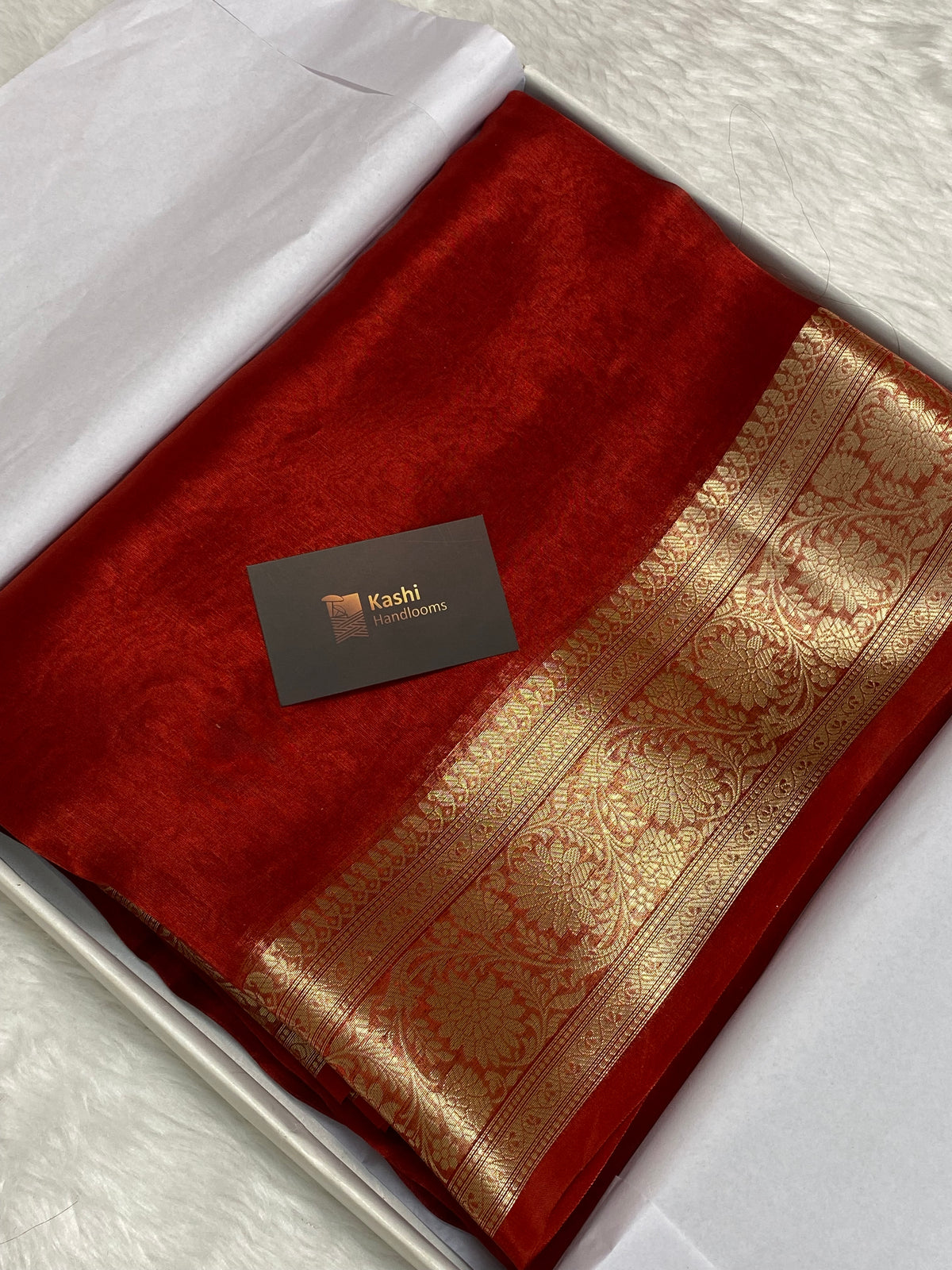100% pure tissue silk Banarasi saree