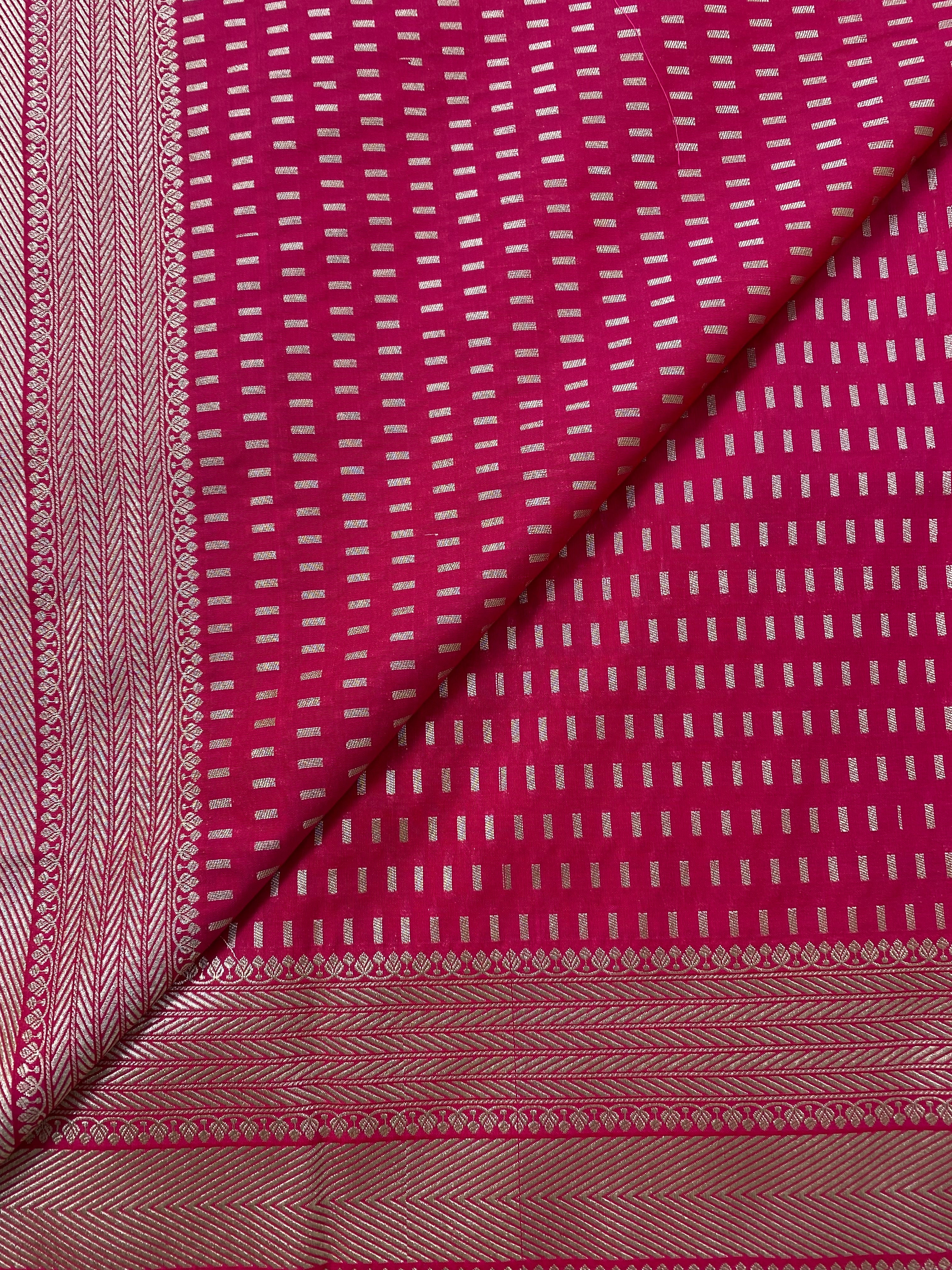 Elegant Green Banarasi Saree with Floral Zari Work