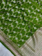 Green mashru Silk minakari Banarasi saree