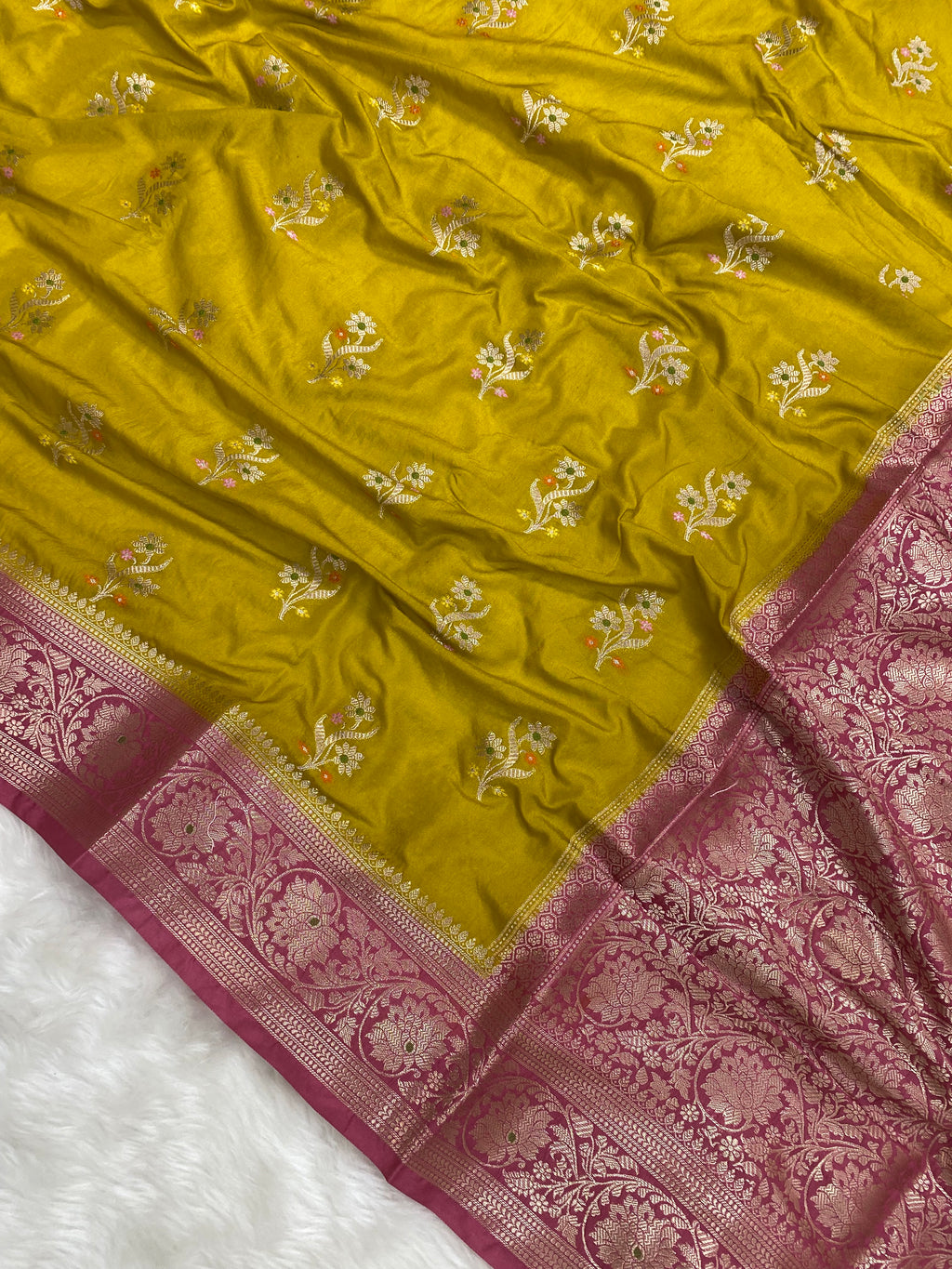 Dev Das Color Katan Silk Banarasi Saree