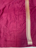 Wine mashru silk banarasi saree