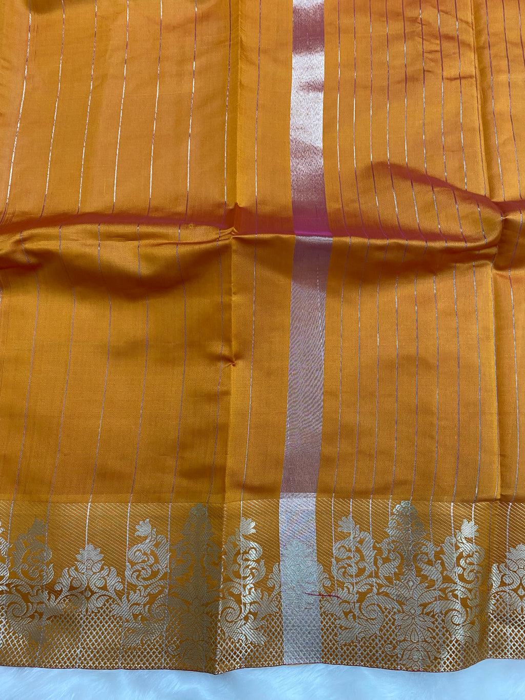 Mustered Warm Silk Banarasi Saree