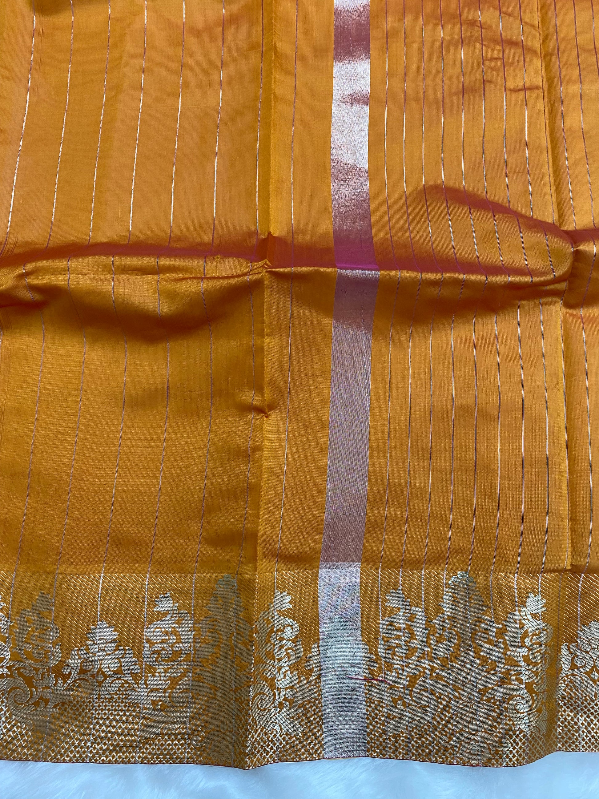 Mustered Warm Silk Banarasi Saree