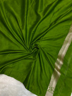 Green mashru Silk minakari Banarasi saree