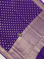 100% Pure Viscose Cotton Banarasi Saree