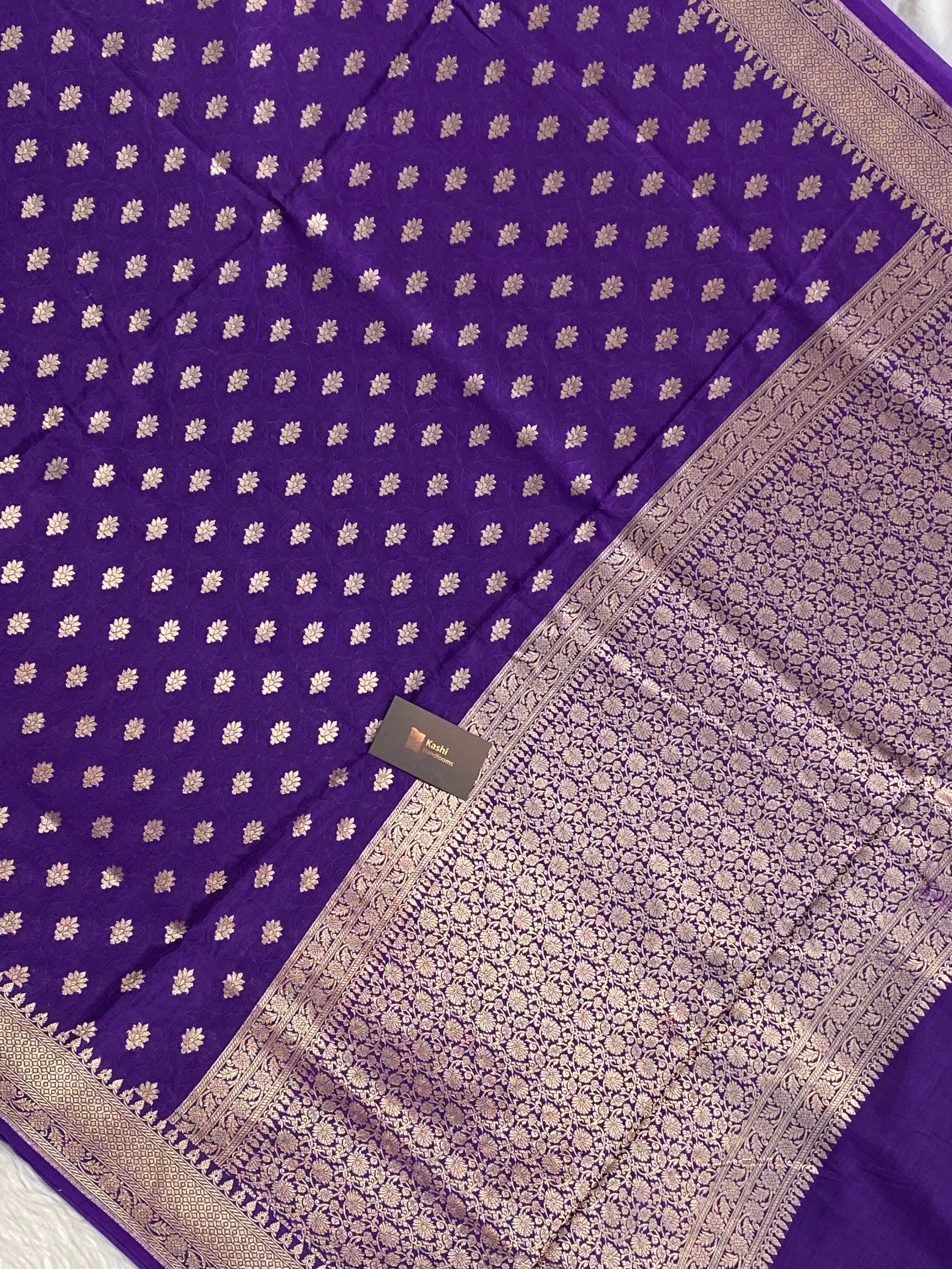 100% Pure Viscose Cotton Banarasi Saree