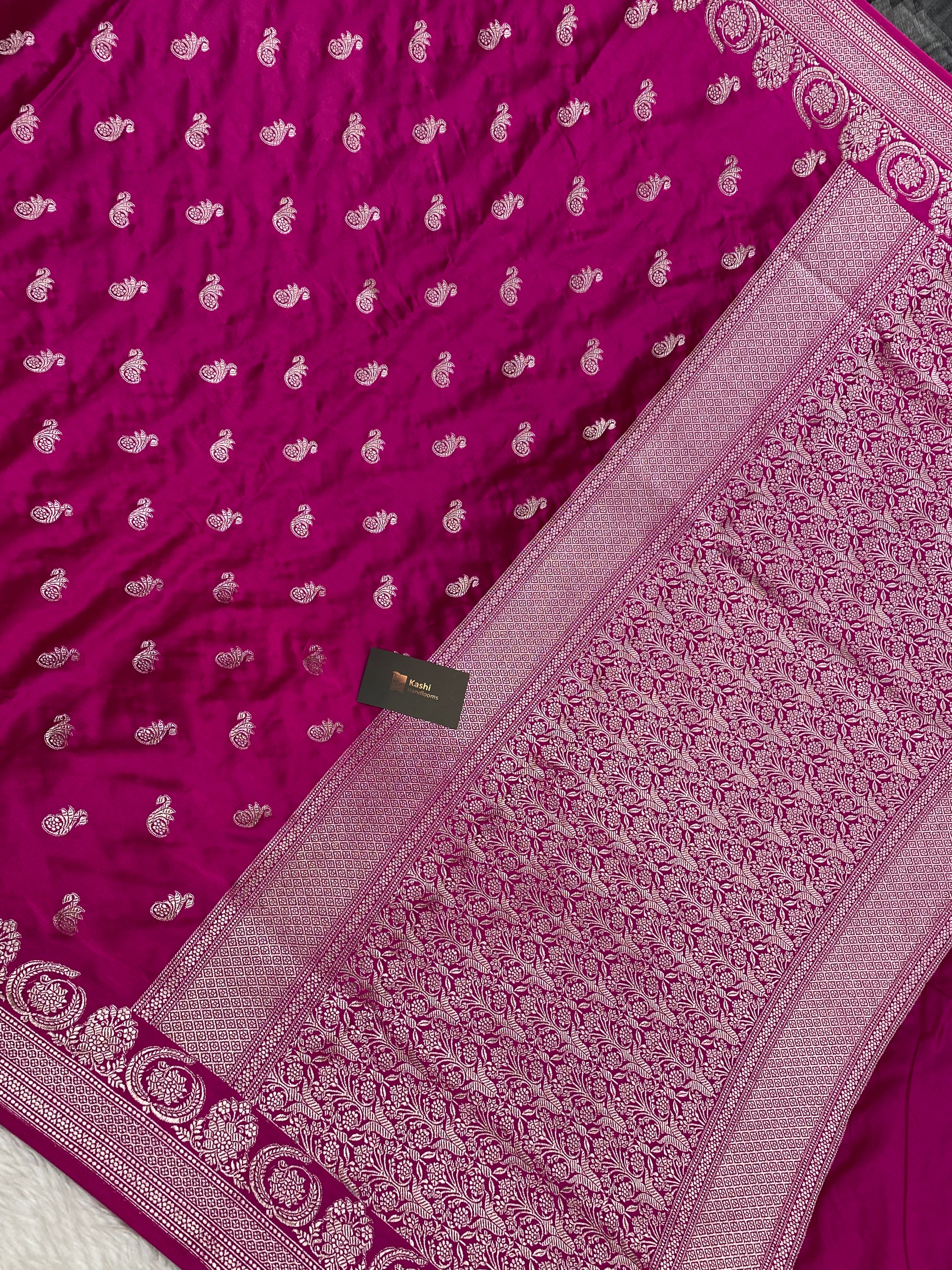 Rani Mashru Silk Banarasi Saree