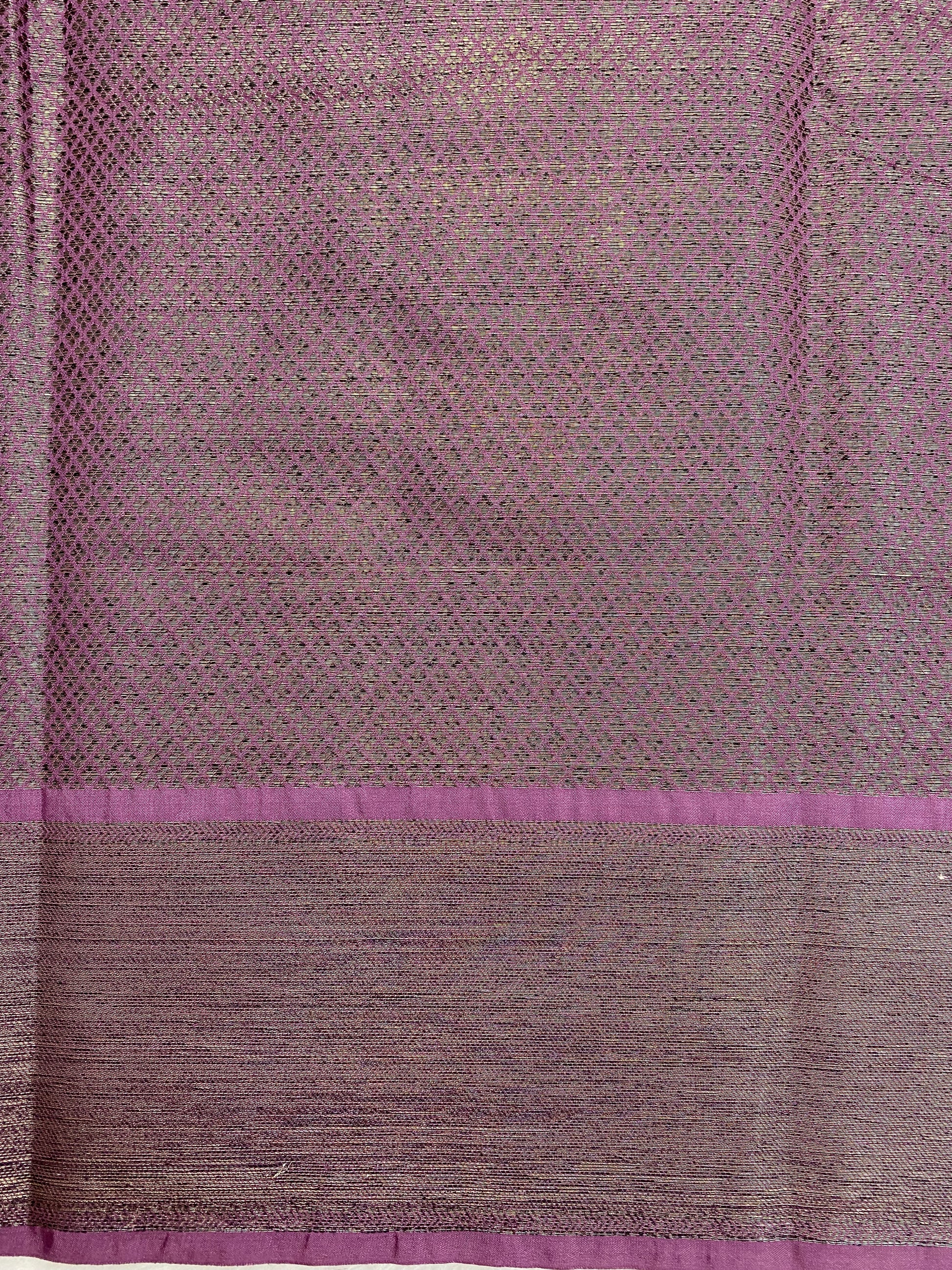 Dark Pink Semi Georgette Banarasi Saree