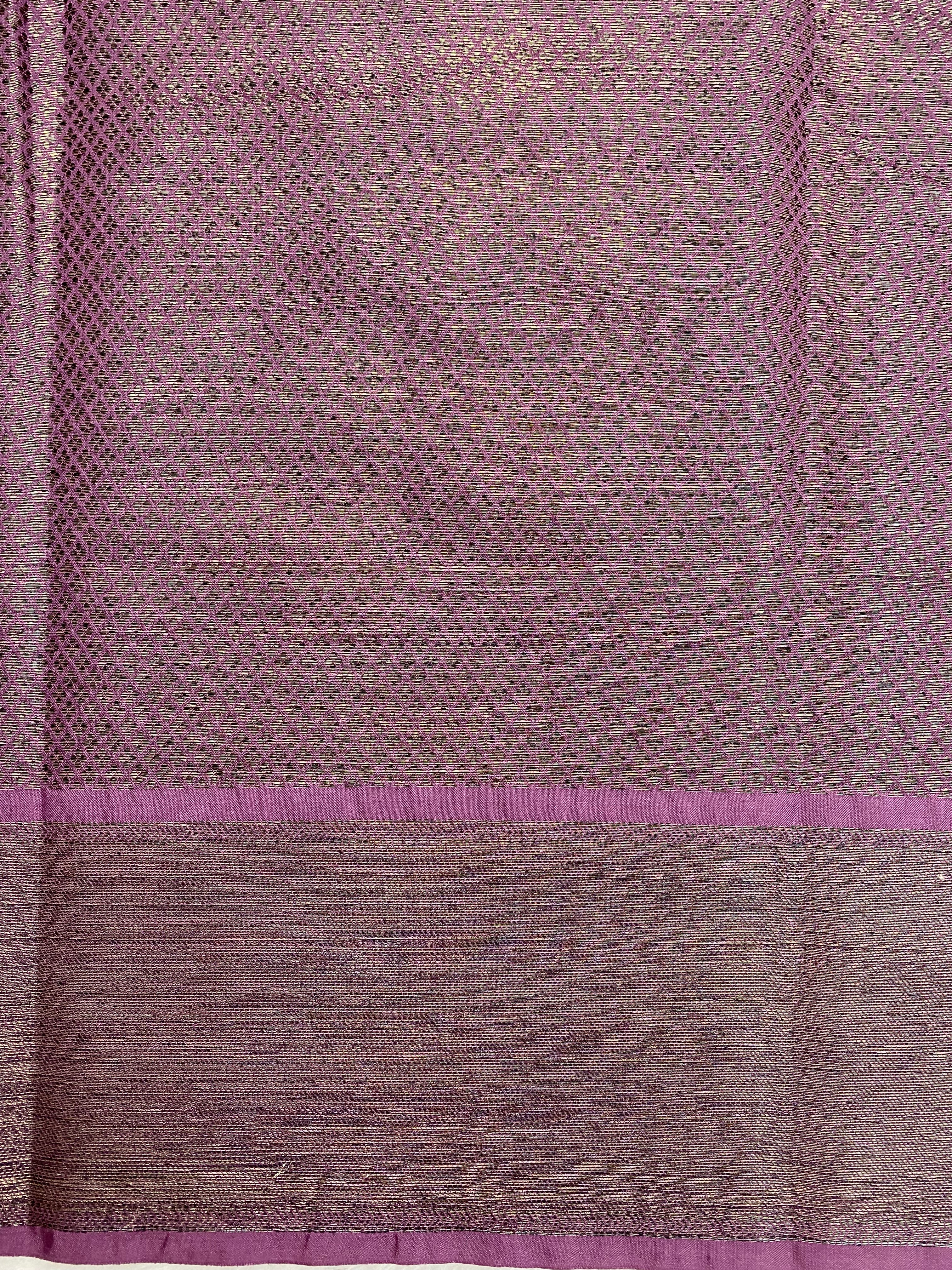 Dark Pink Semi Georgette Banarasi Saree