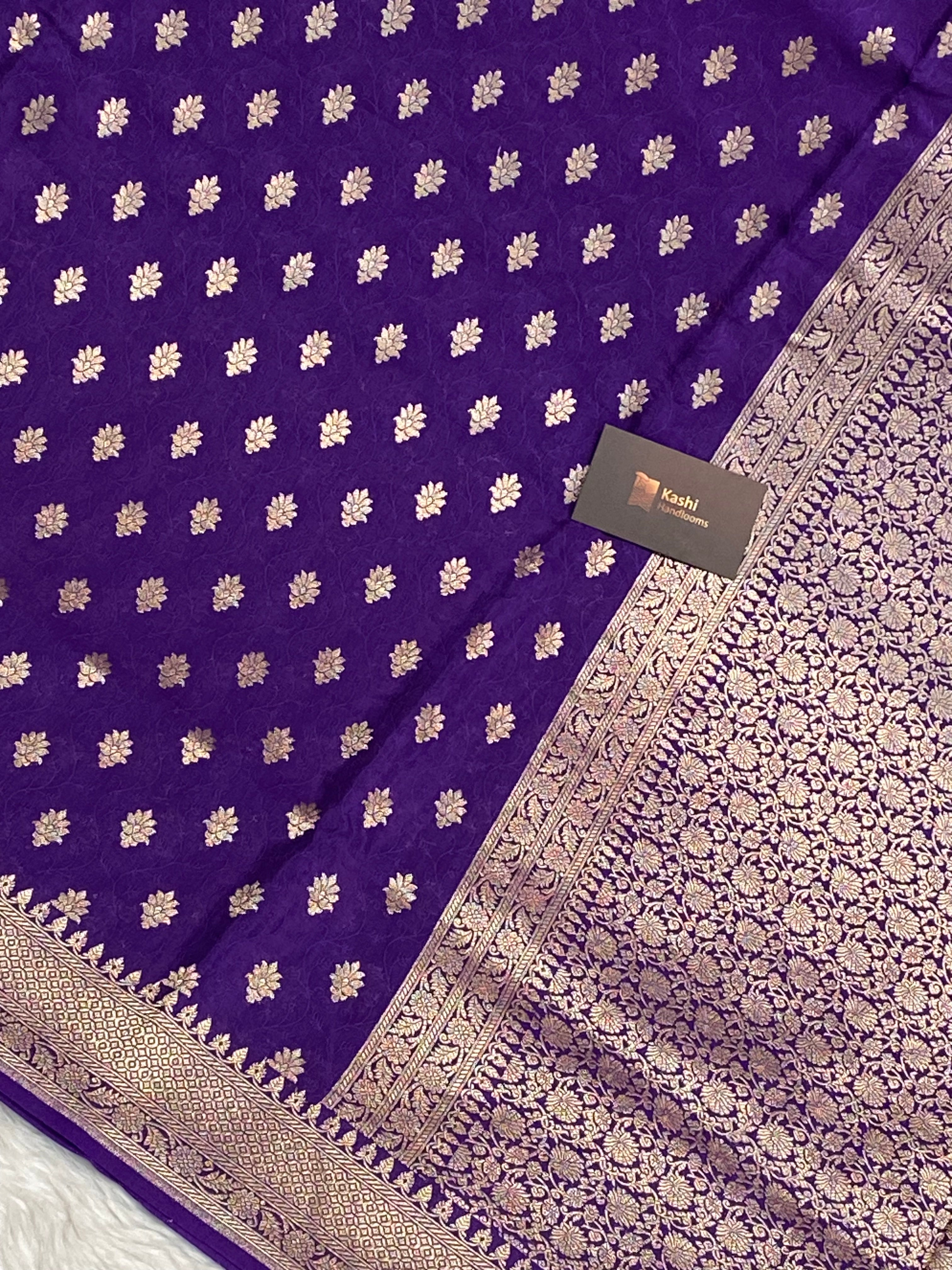 100% Pure Viscose Cotton Banarasi Saree