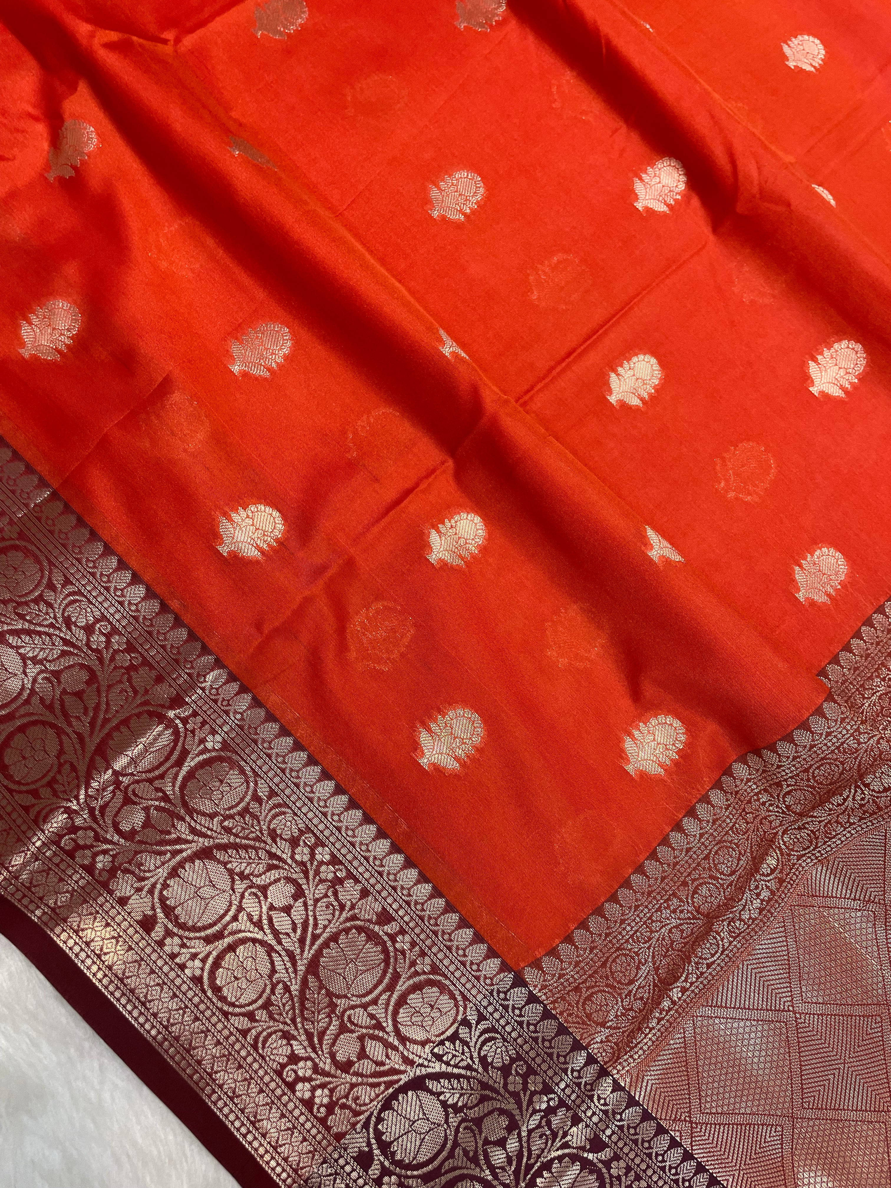 Fanta soft silk banarasi saree