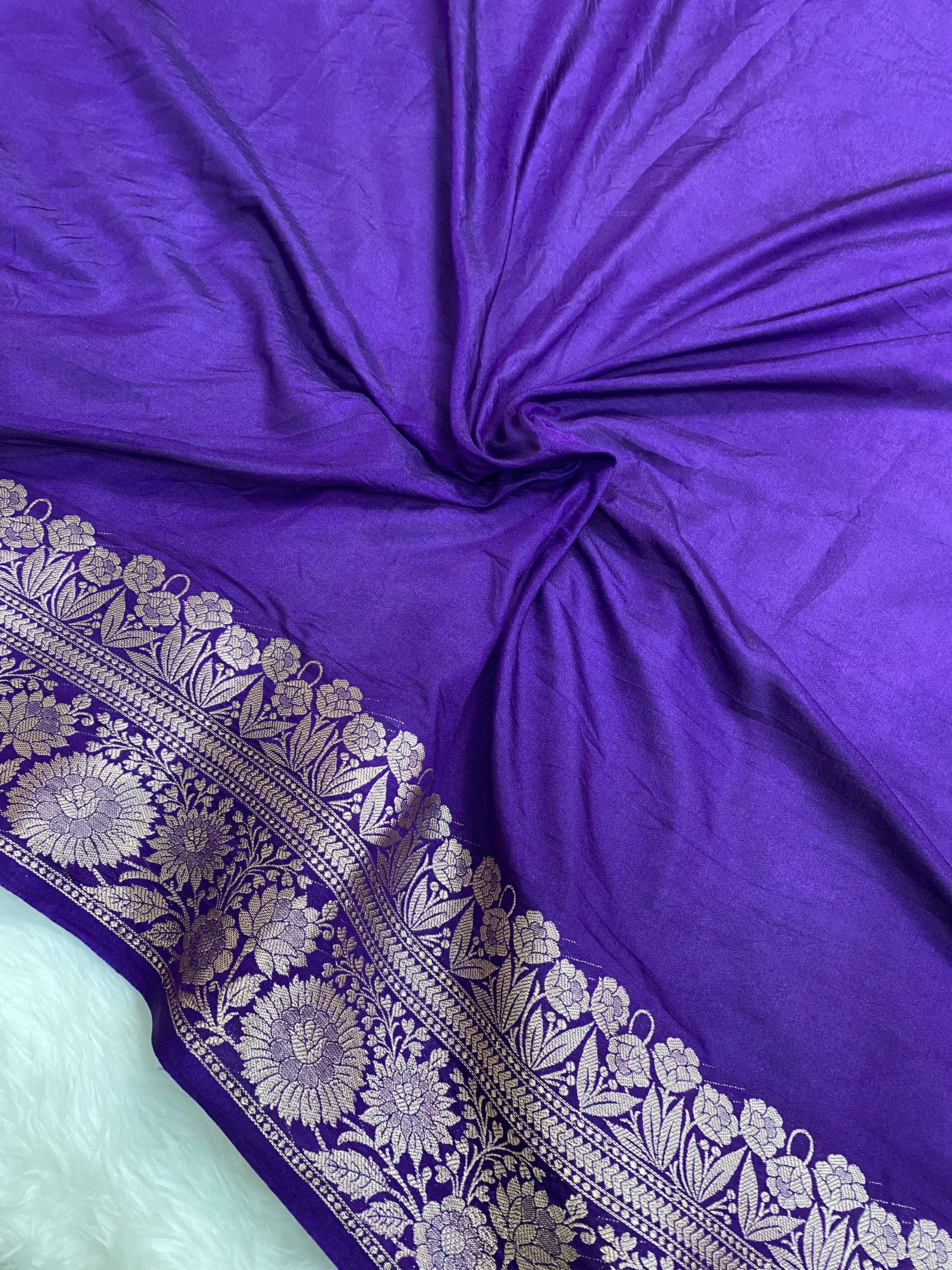 Pista Color monga Silk Banarasi Saree