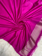 Rani mashru silk banarasi saree
