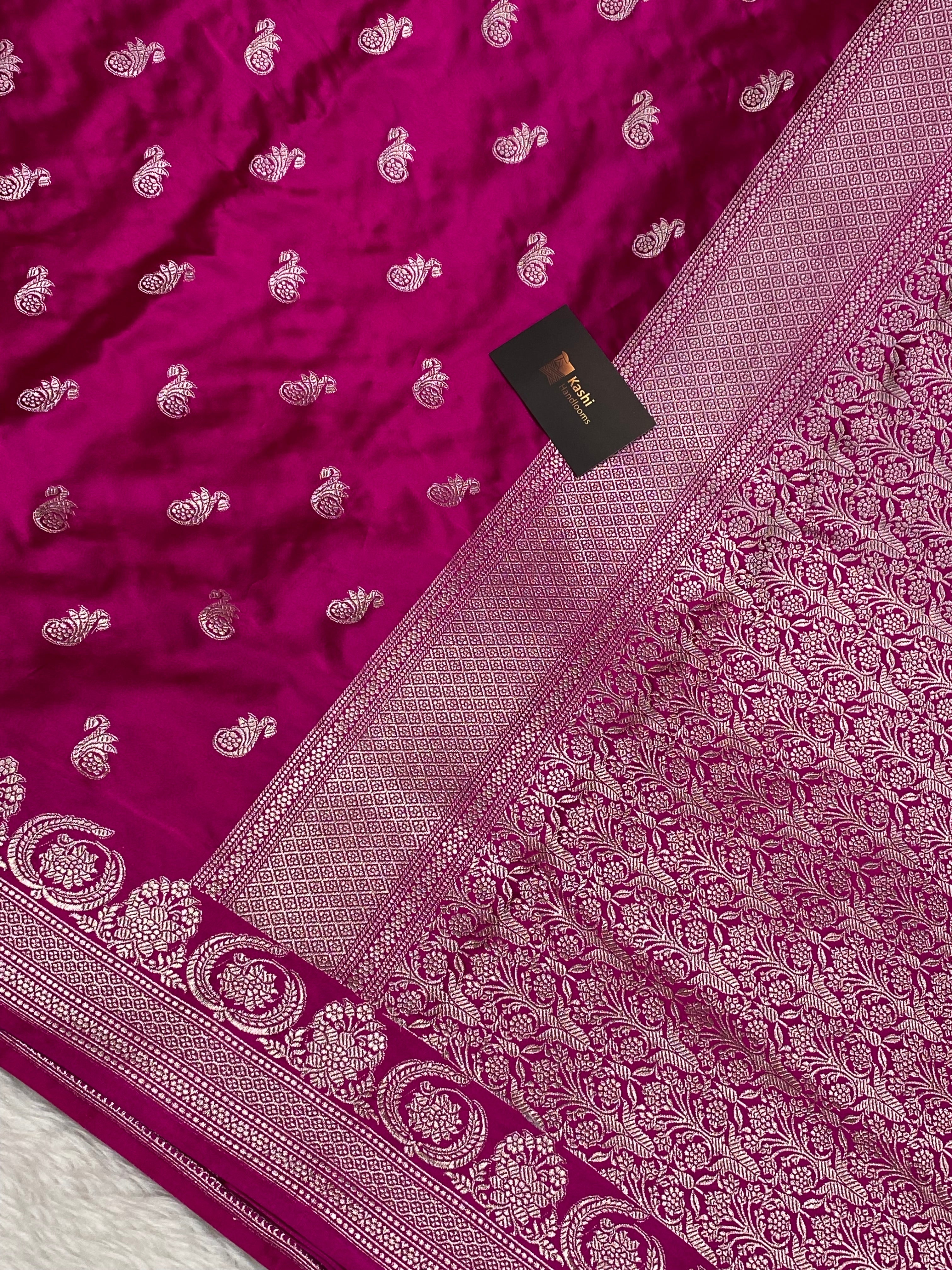 Rani Mashru Silk Banarasi Saree