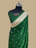 Green mashru silk banarasi saree