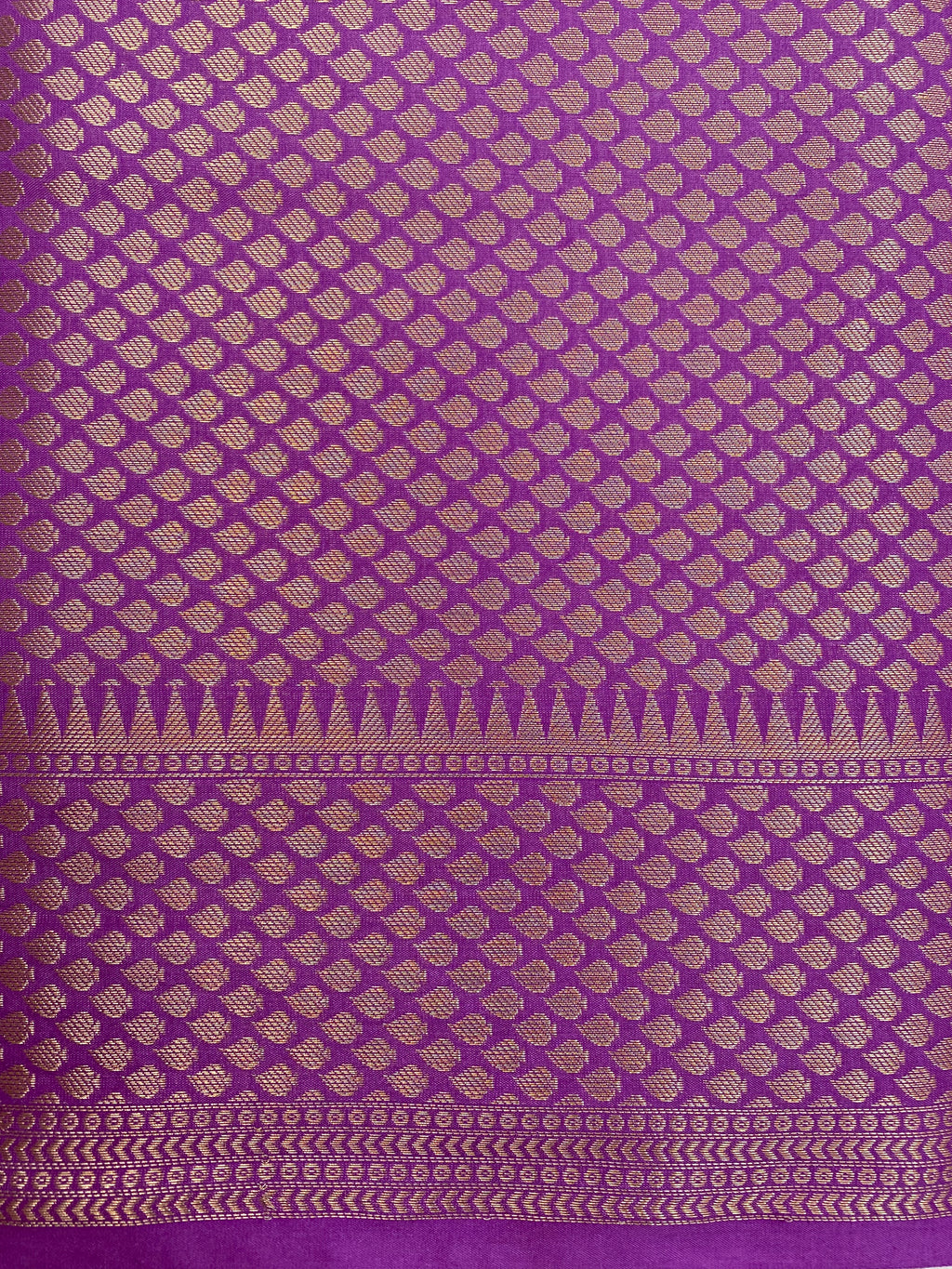 Purple Katan Silk Banarasi Saree