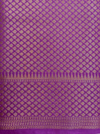 Purple Monga Silk Banarasi Saree