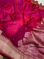 Cherry Rani Mashru Silk Banarasi Saree