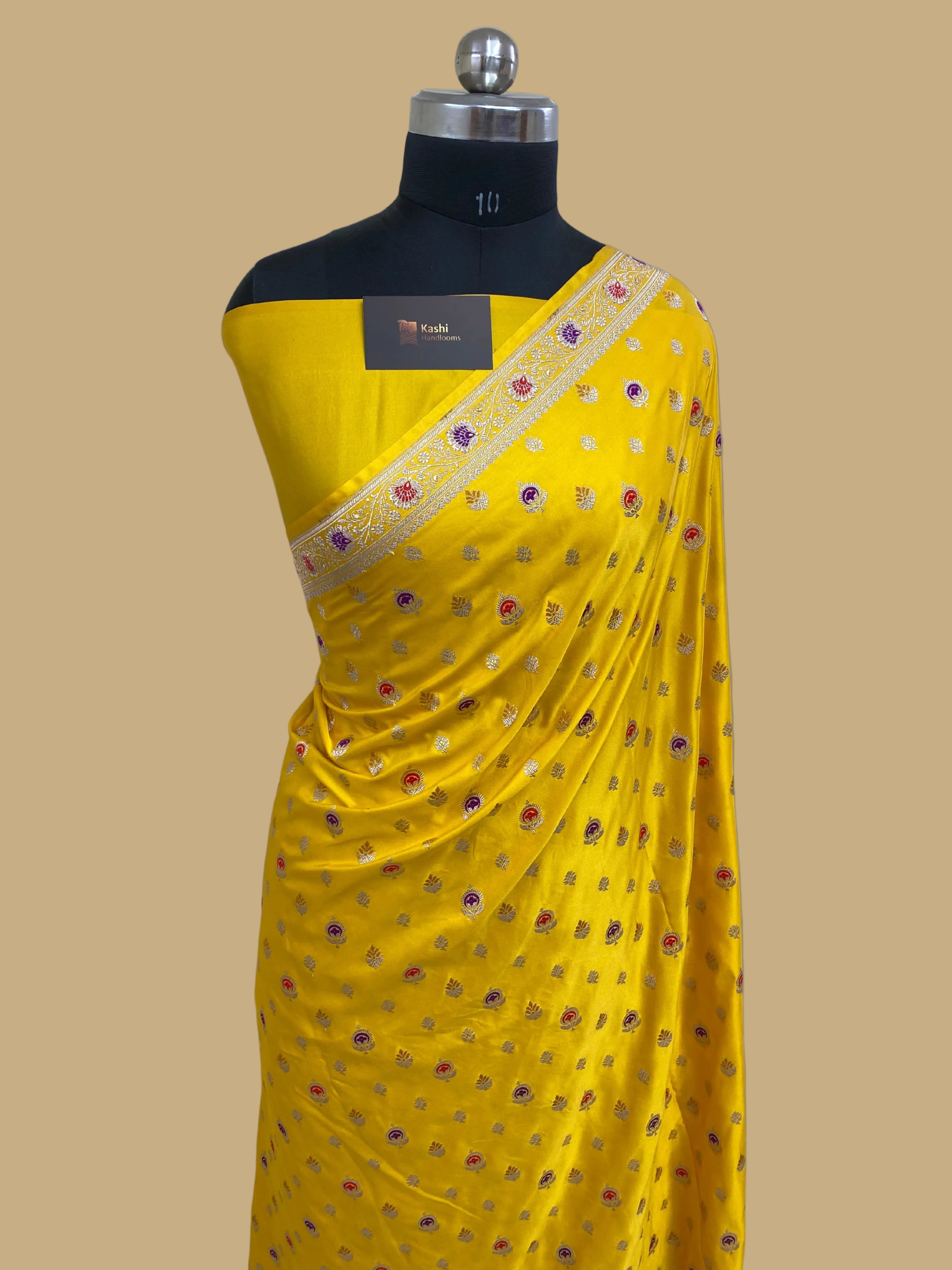 Haldi special mashru silk saree
