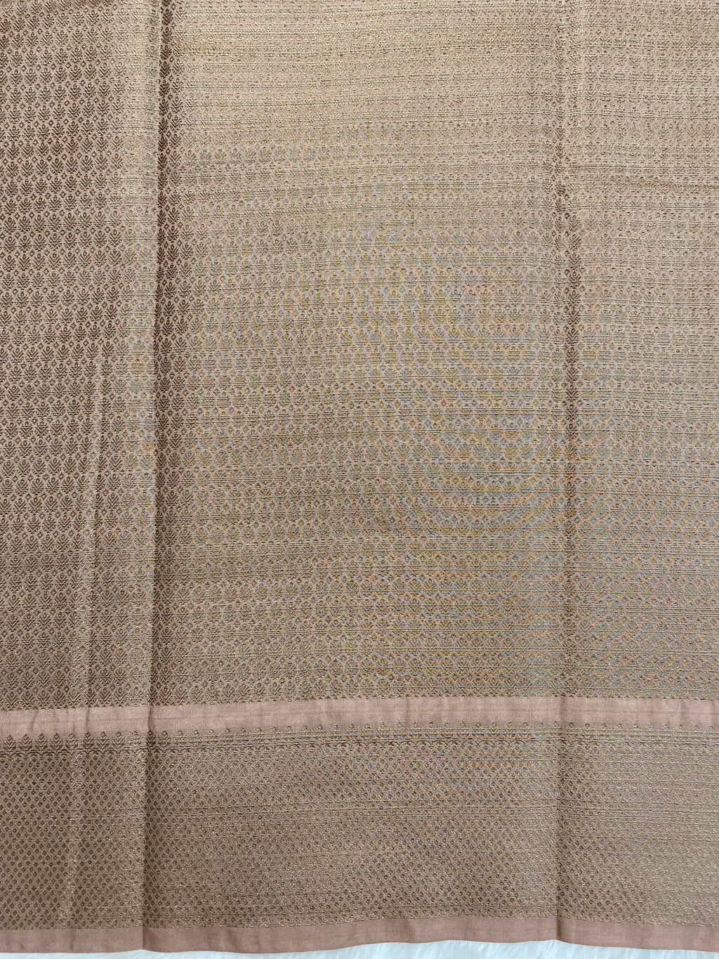 Peach Semi Georgette Banarasi Saree