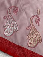 Light Pich Mashru Silk Banarasi Saree