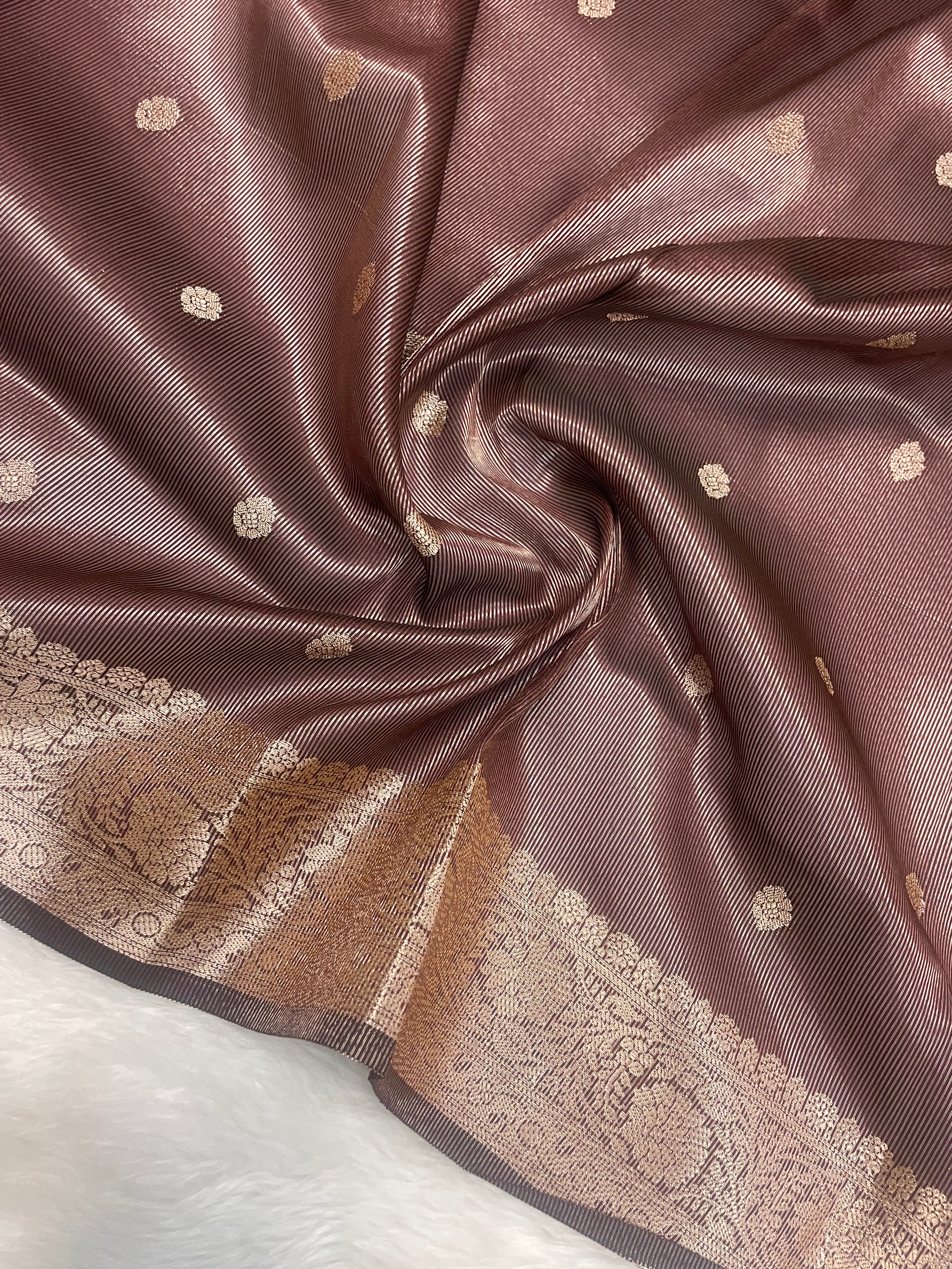 Wine chiniya silk banarasi saree