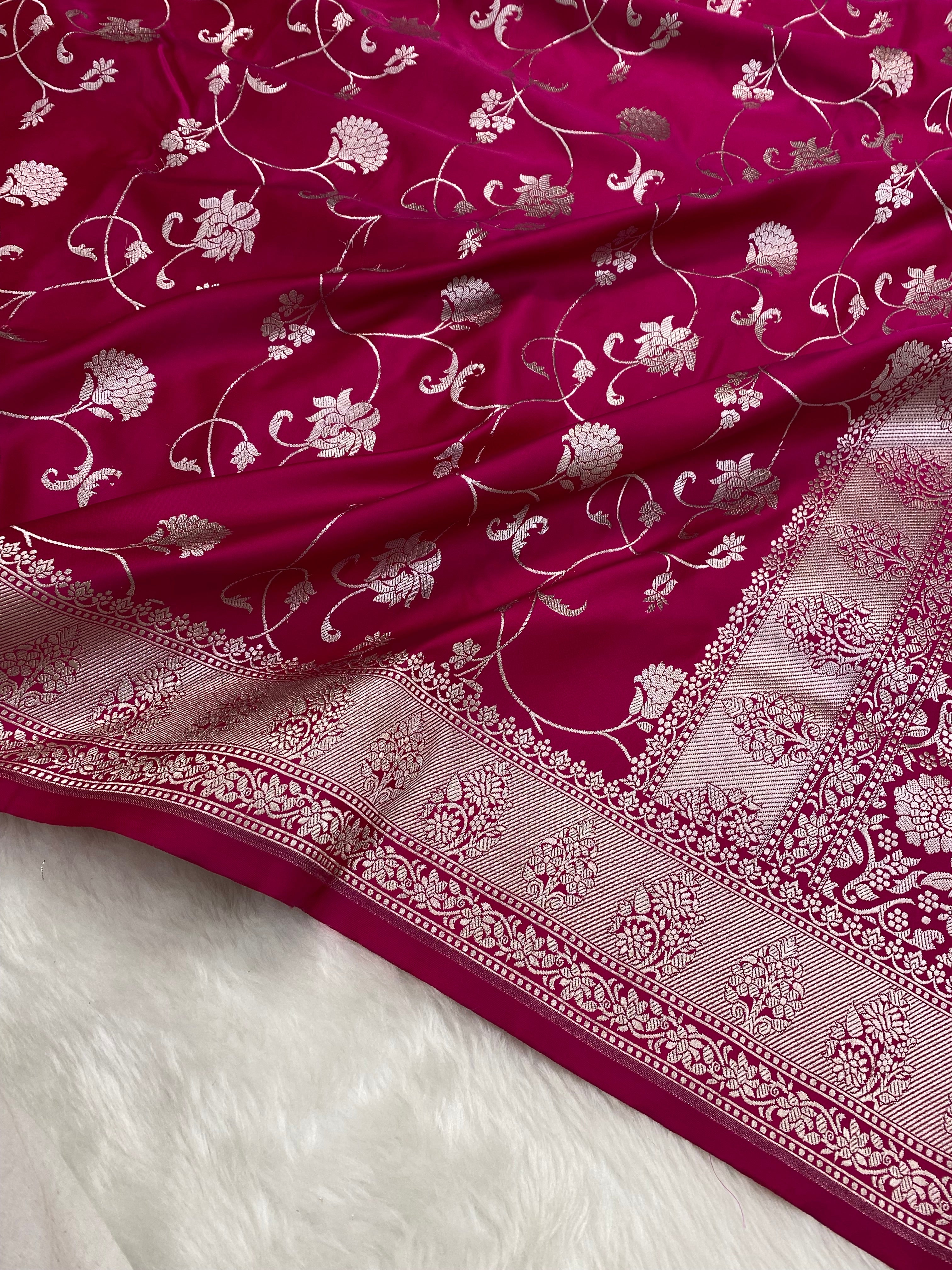 Rani Mashru Silk Banarasi Saree