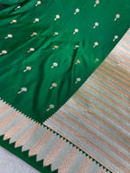 Green mashru silk banarasi saree