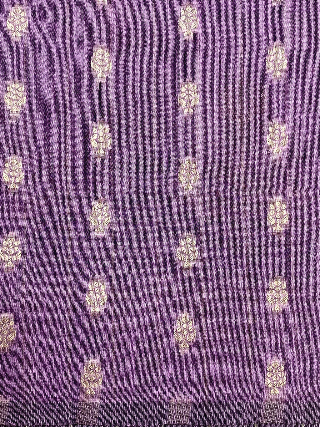 Lavender Cotton Alfi Banarasi Saree