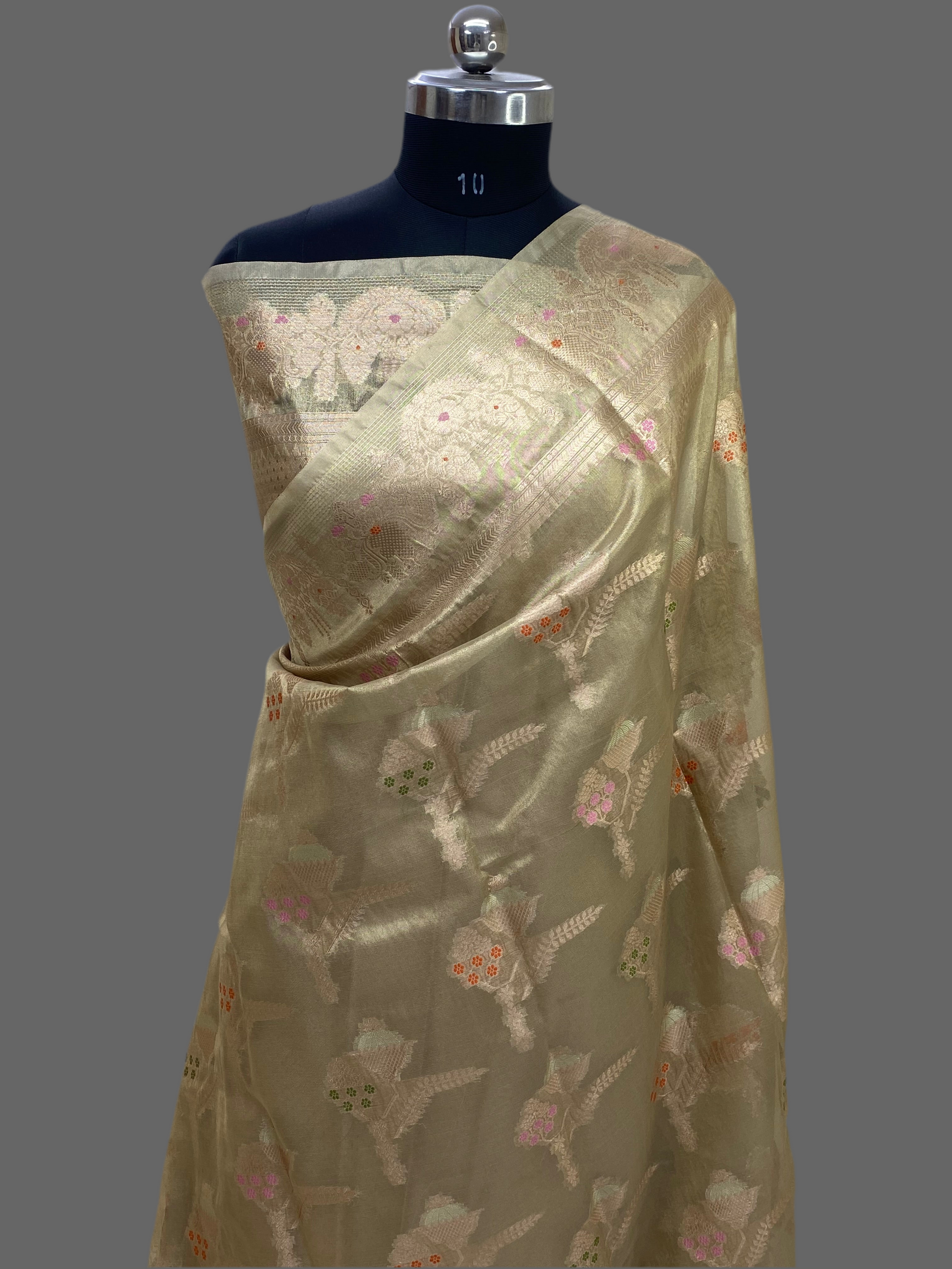 Golden Tissue Meena Banarasi Saree