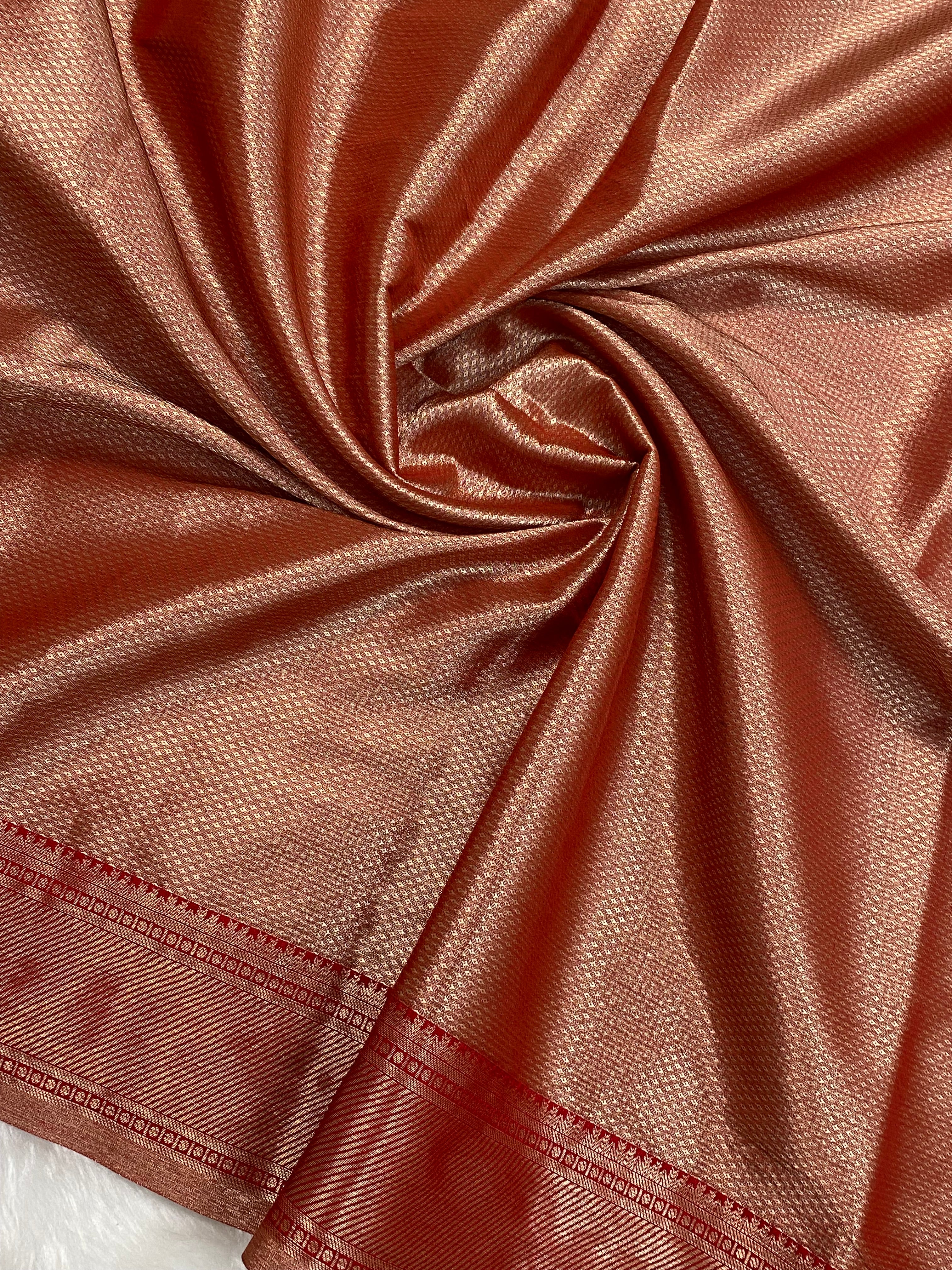 Red Kanchi Tissue silk Banarasi saree