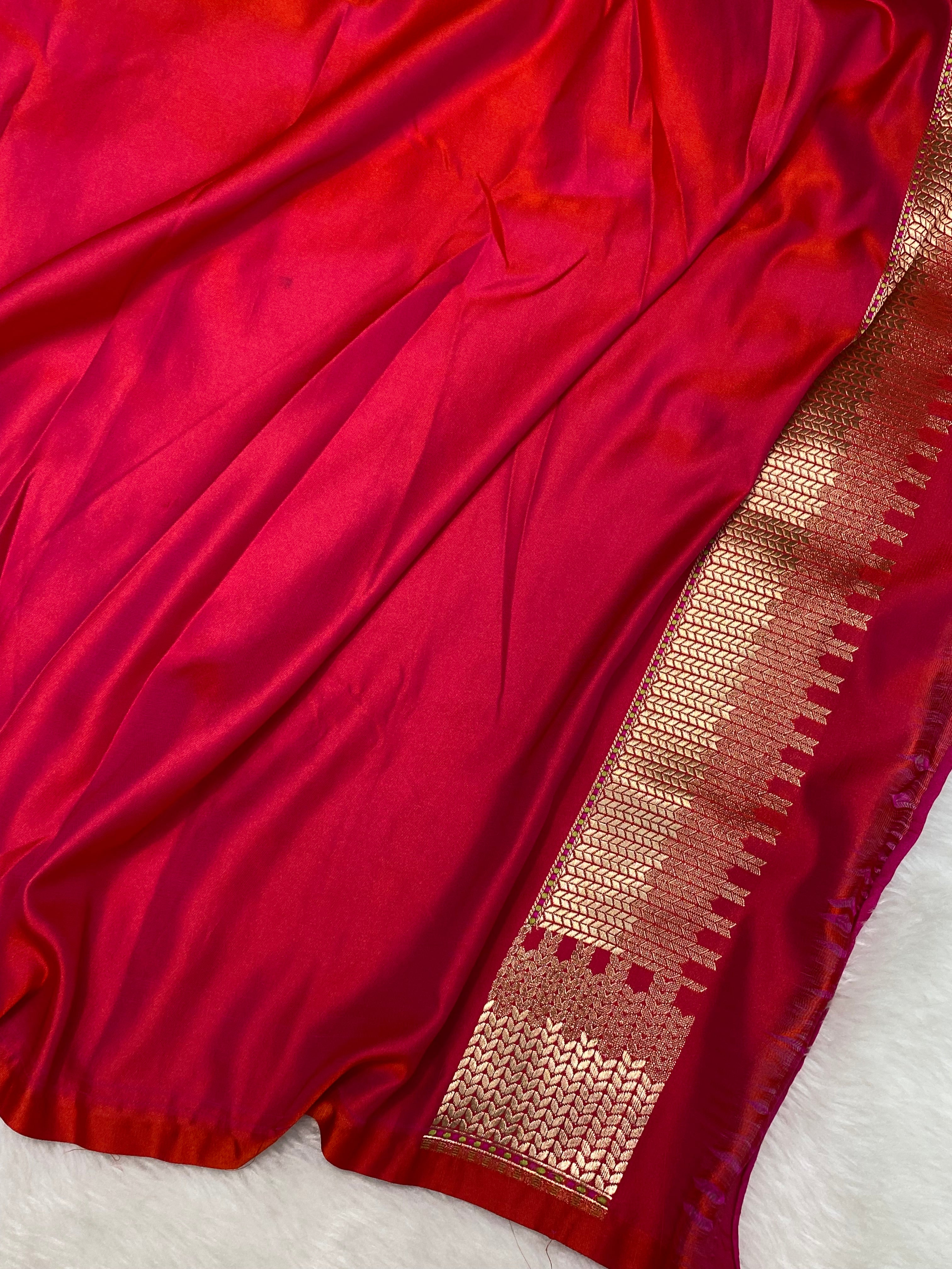 Chery Rani Mashru Silk Banarasi Saree