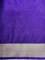 Purple Color  monga Silk Banarasi Saree