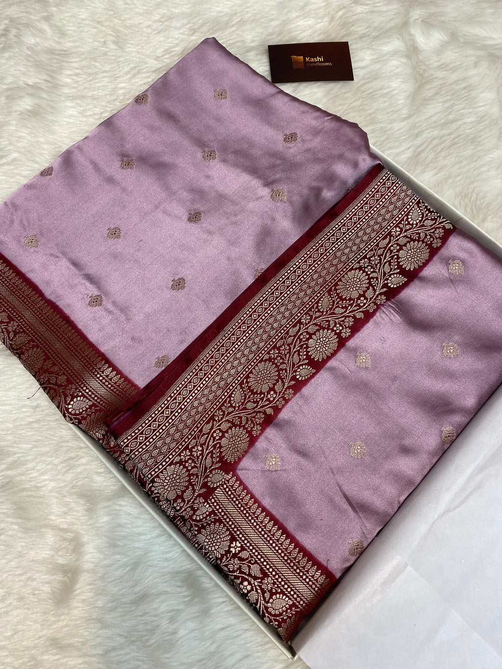 Dark pink mashru silk banarasi saree