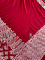 Red Mashru Silk Banarasi Saree
