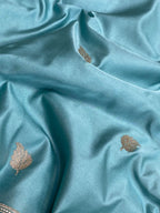 Firozi Mashru Silk Banarasi Saree