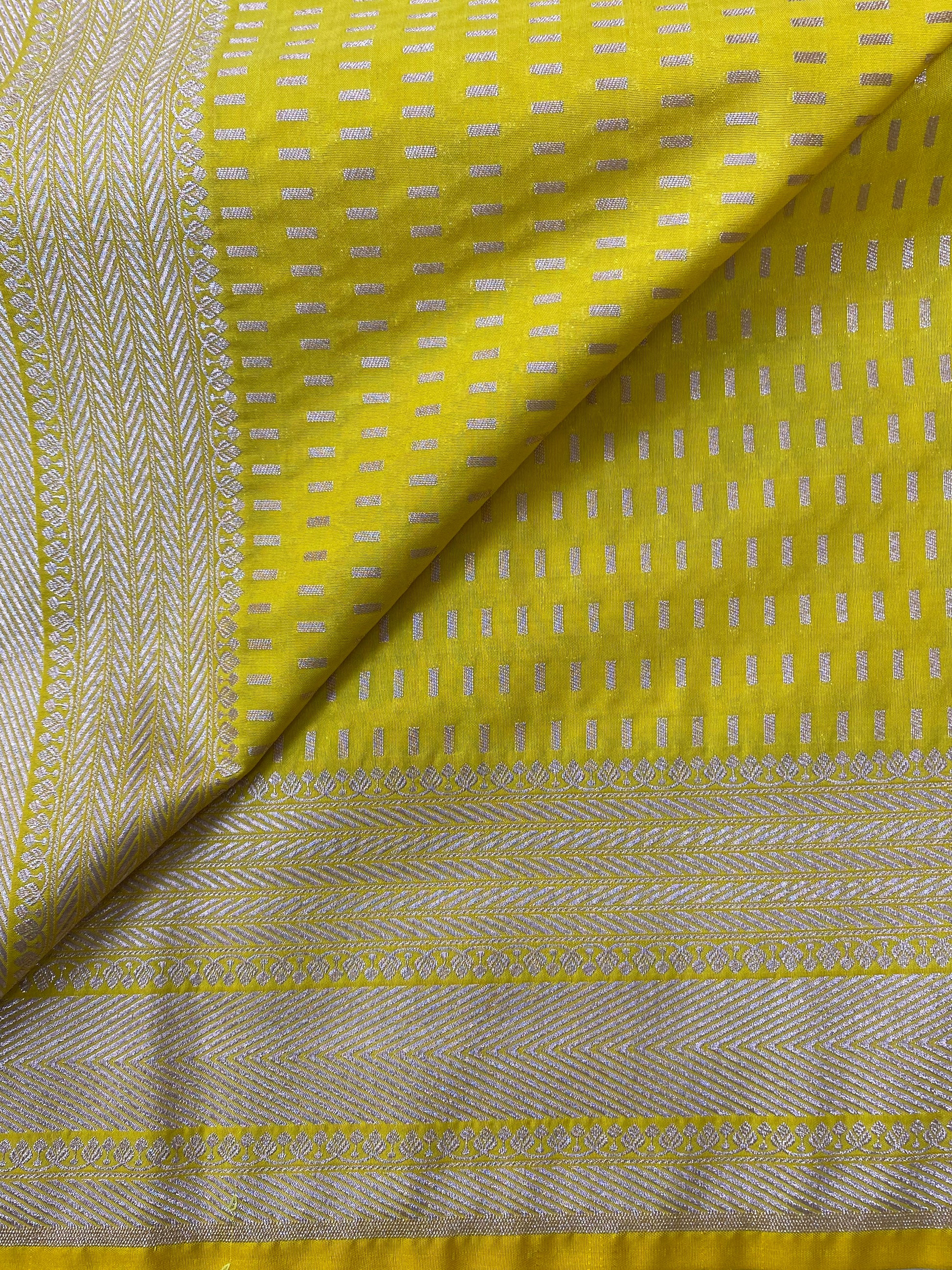 Semi Katan Alfi Buta Banarasi Saree