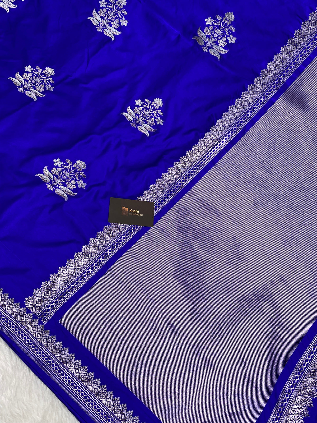 Royal Blue mashru silk A+ Grade  Banarasi saree