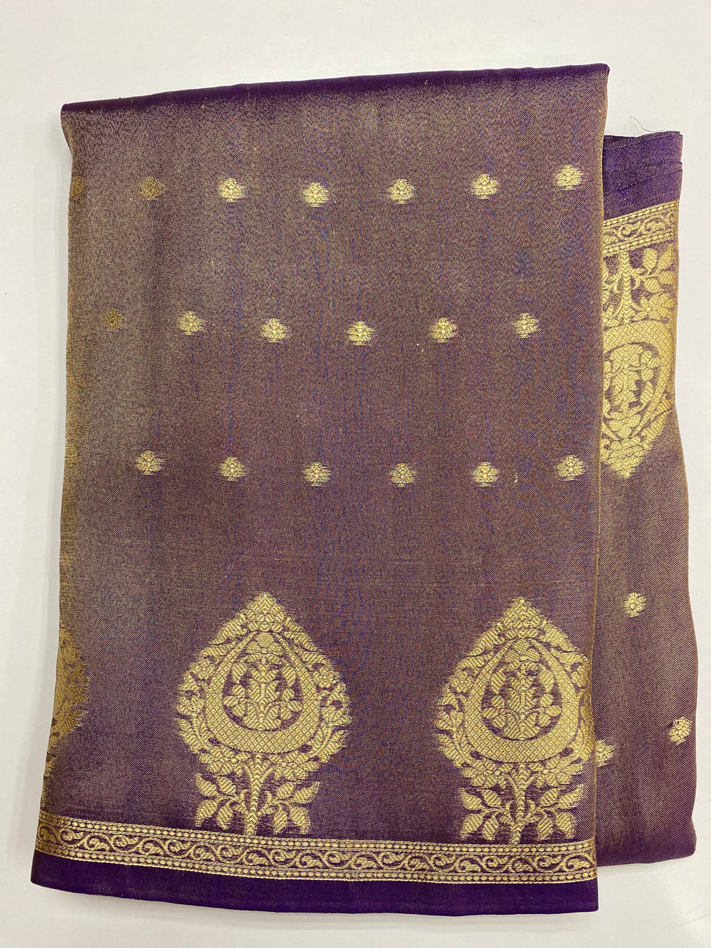 Semi Tissue Border Buti Banarasi Saree