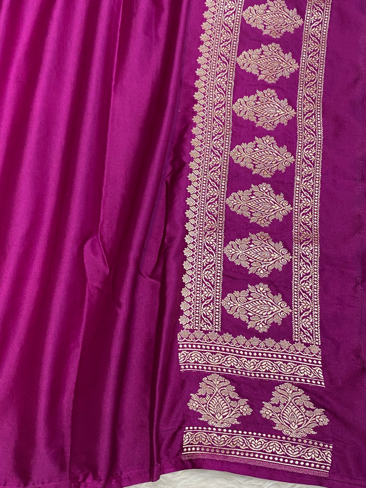 Pink colour mashru silk banarasi saree