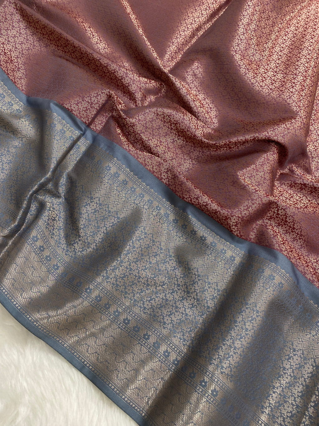 Red Tissue Silk Banarasi Saree