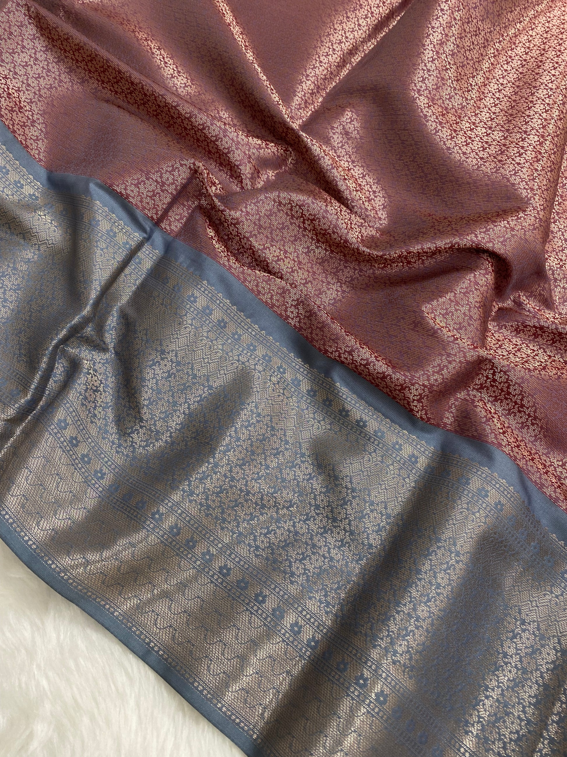 Red Tissue Silk Banarasi Saree