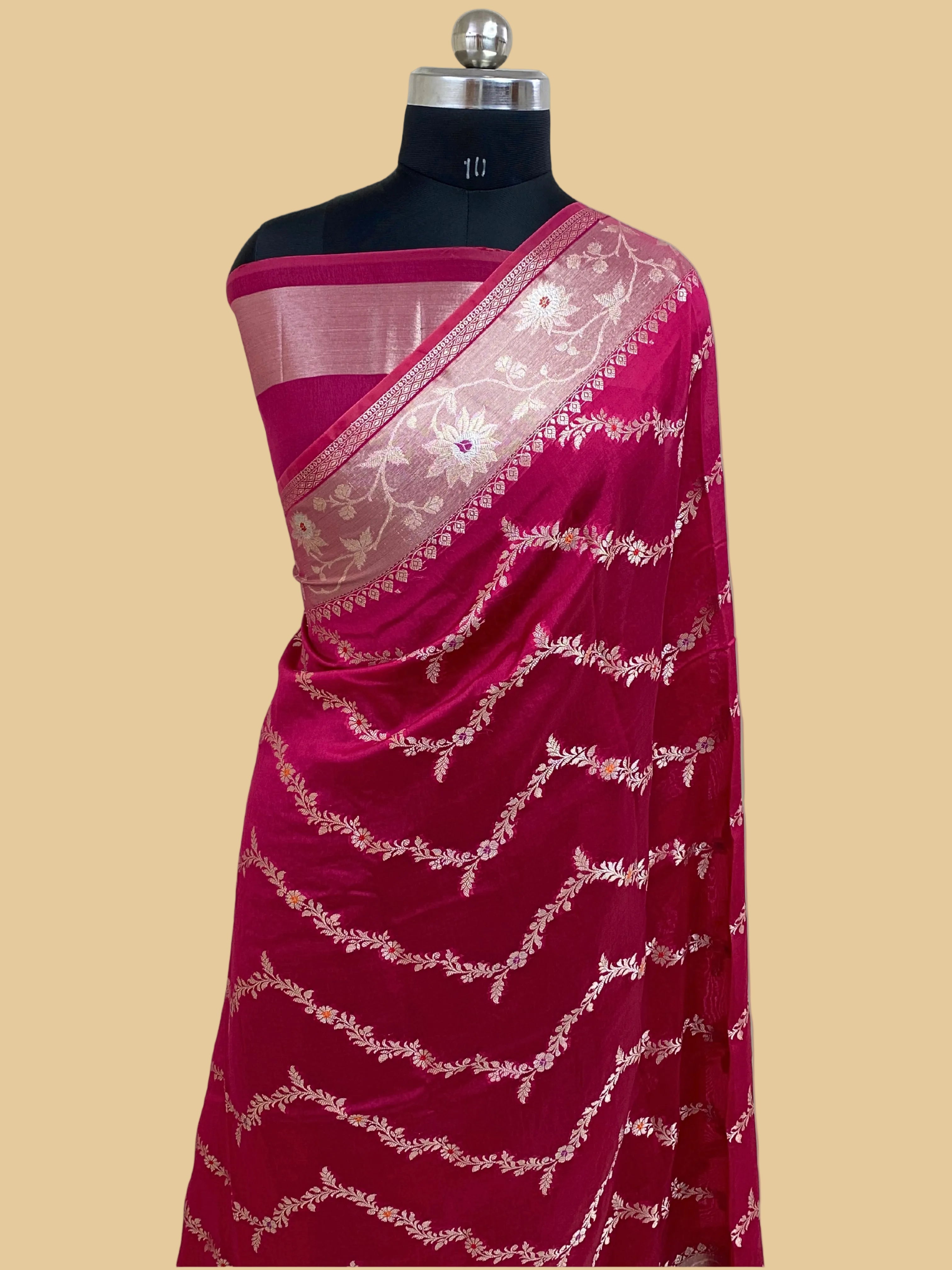 Rani Raw Mango Banarasi Saree