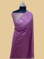 Dark Pink Semi Georgette Banarasi Saree