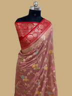 Dusty Color monga Silk Banarasi Saree