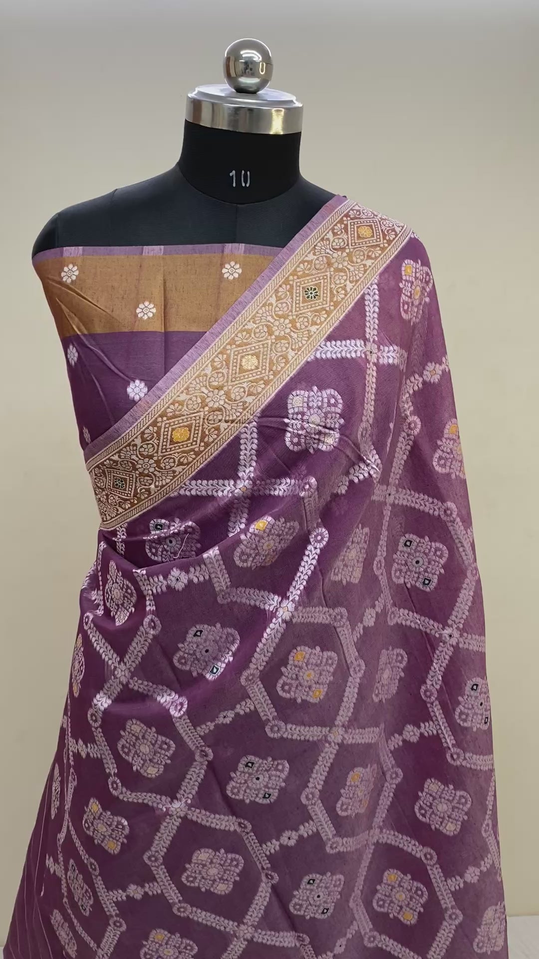 Linen Cotton Banarasi Saree