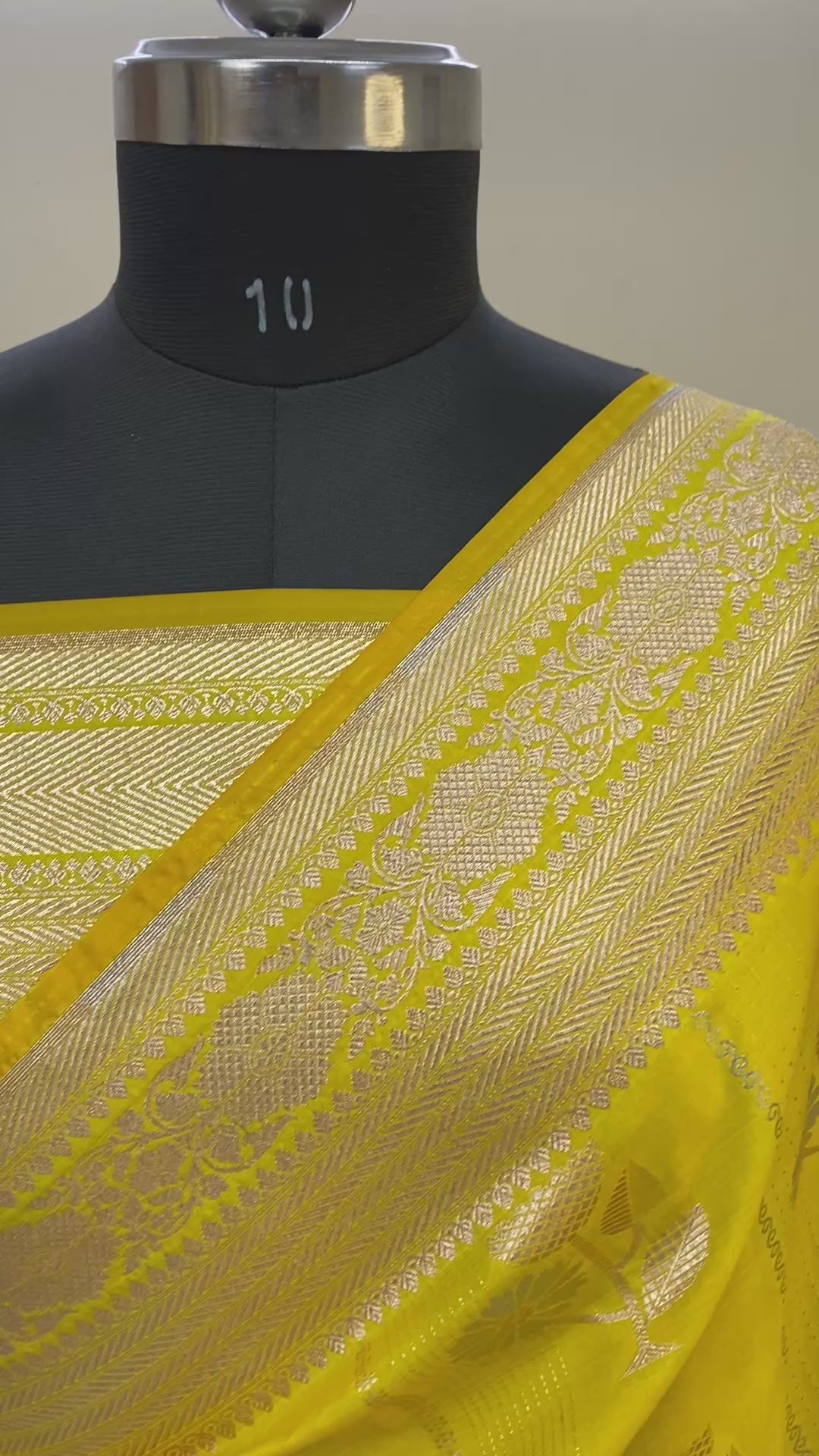 Semi Katan Alfi Buta Banarasi Saree